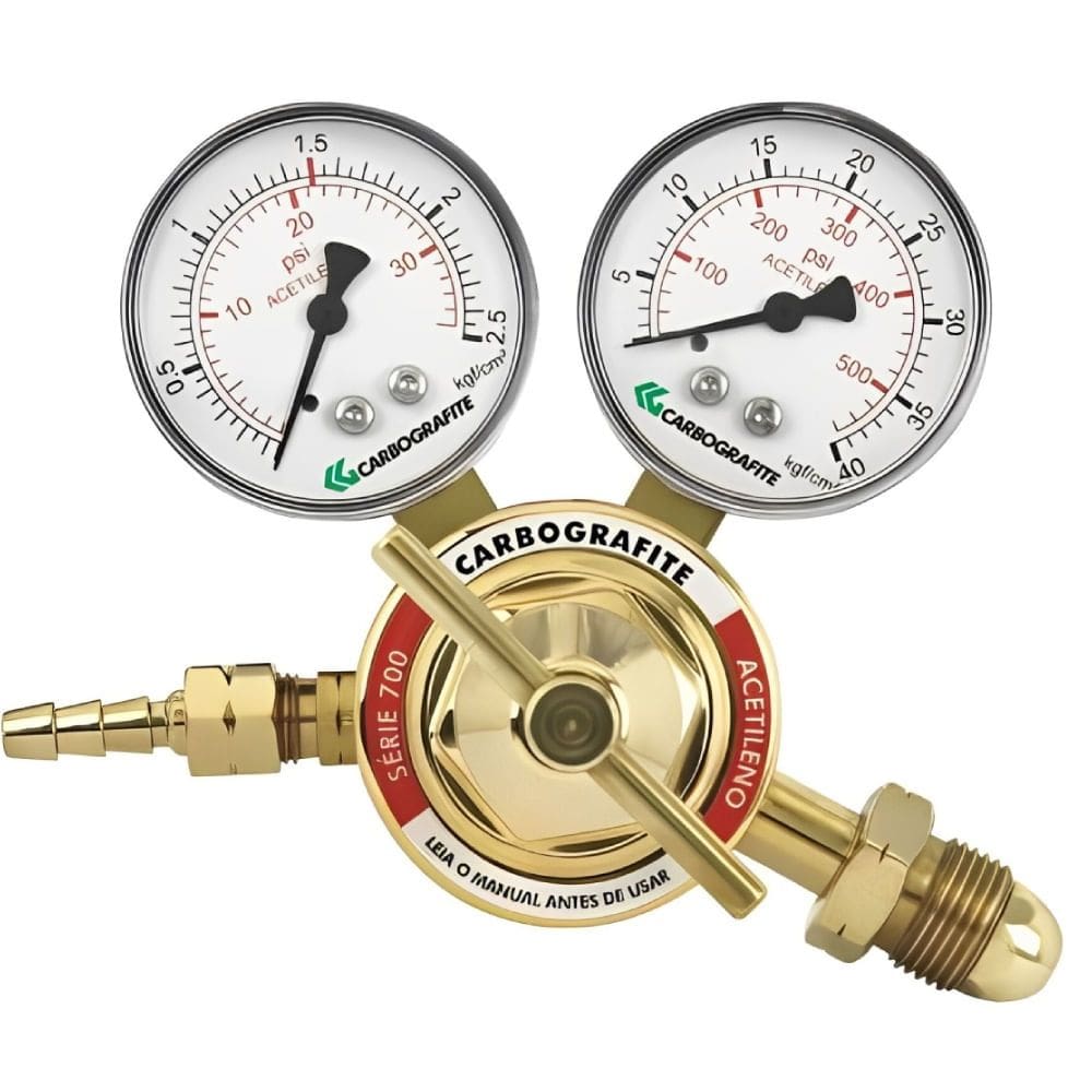 Regulador de Pressão Acetileno 700S - 010403110 - CARBOGRAFITE