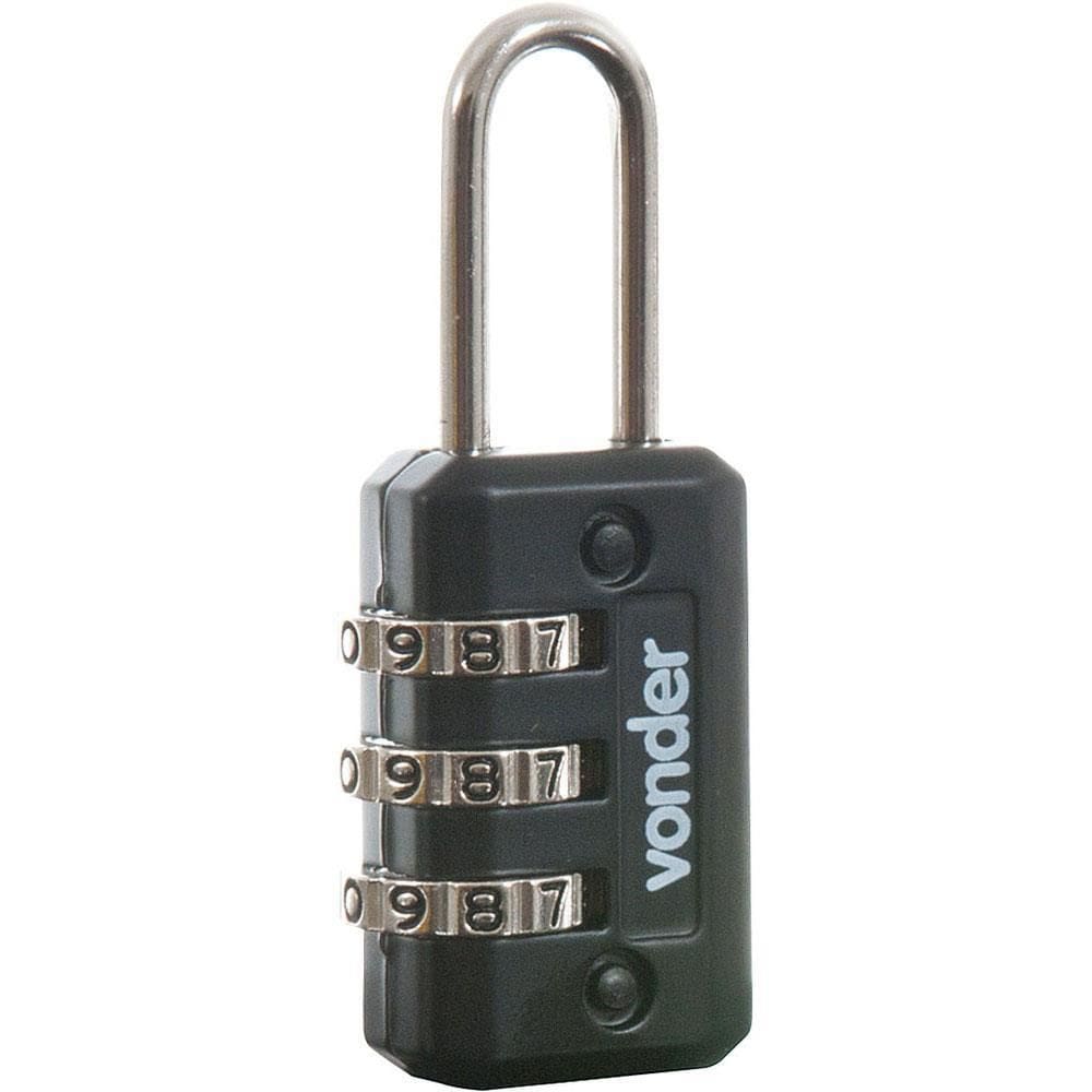 Cadeado Com Segredo Preto - 32 52 222 000 - VONDER
