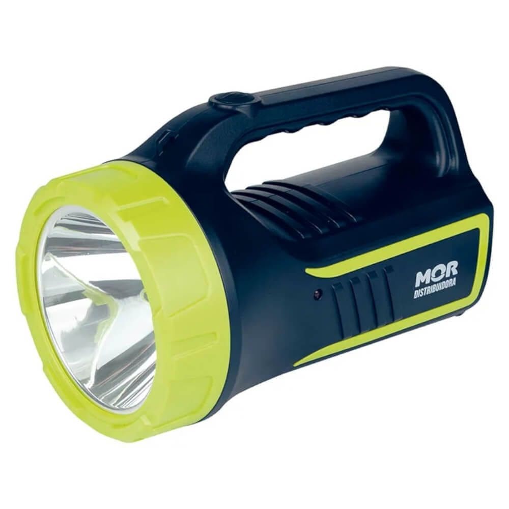 Lanterna Holofote Power LED 265 Lúmens Recarregável - 9184 - MOR
