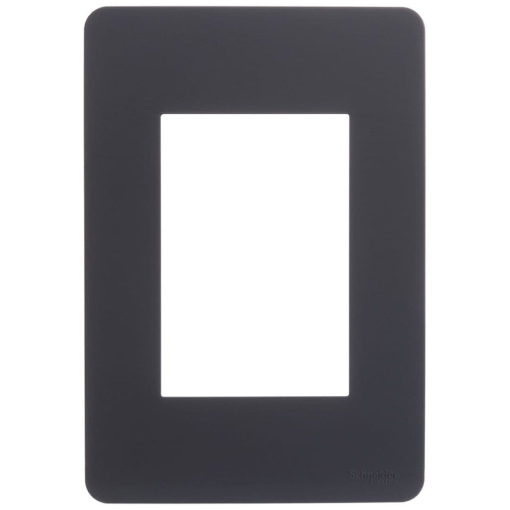Placa 4x2 3 Postos Stellar Black Orion - S730103294 - SCHNEIDER