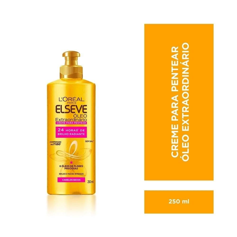 Creme p/ Pentear Elséve Óleo Extraordinário Nutrição Intensa 250ml - L`oréal