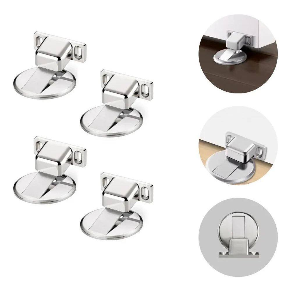 10X Kit 4 Prendedor Fixador Trava Porta Magnético Batedor