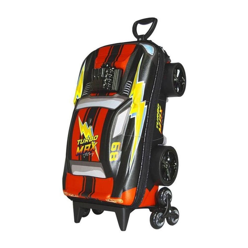 Mala De Viagem Infantil Com Rodinha Turbo Max Ray 3d Preto