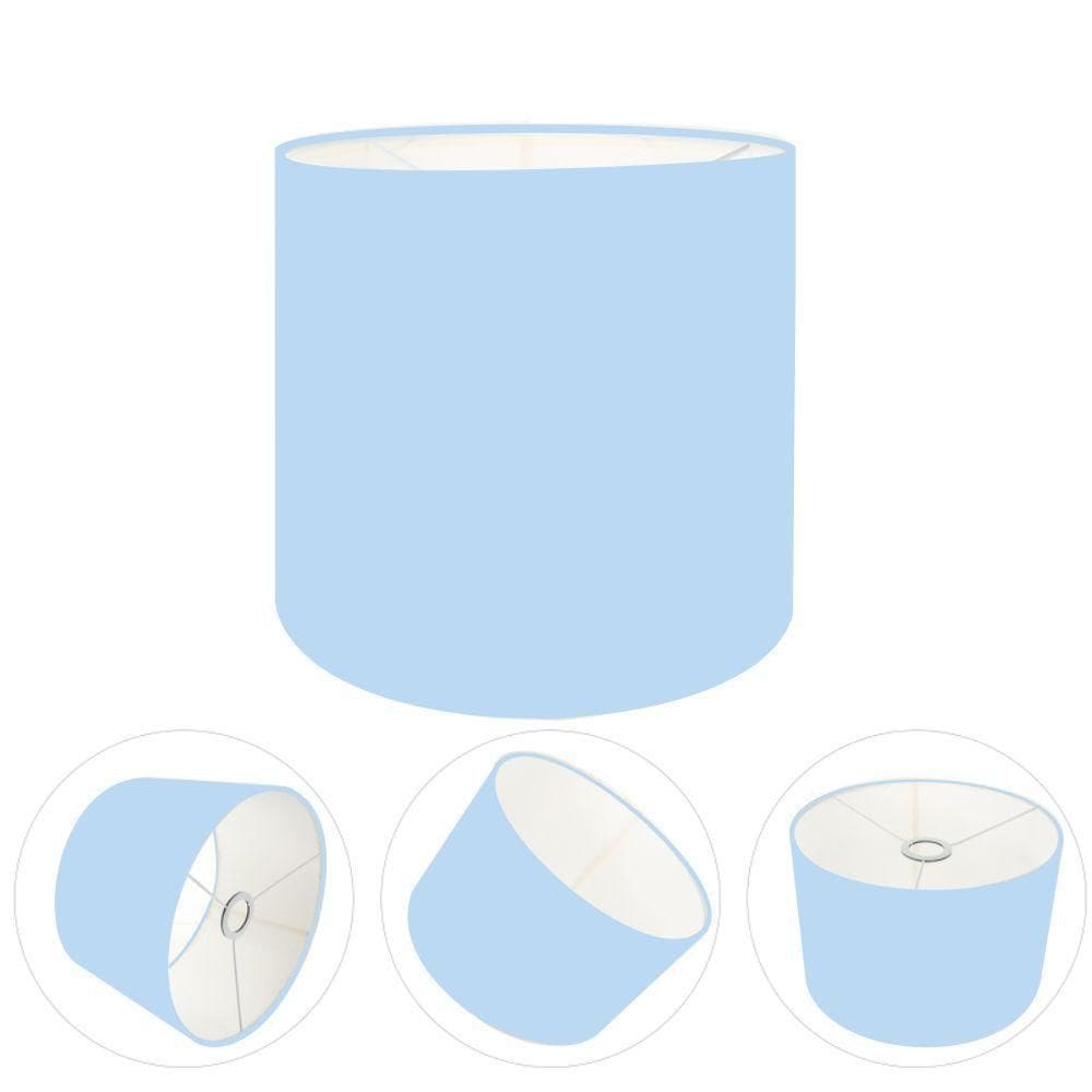 Cúpula Abajur Cilíndrica Cp-7008 ø20x25cm Azul Bebê