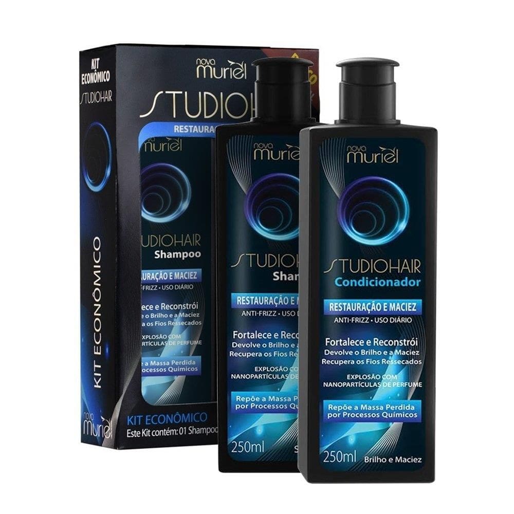 Kit com Shampoo + Condicionador Muriel Restauraçao e Maciez 250ml