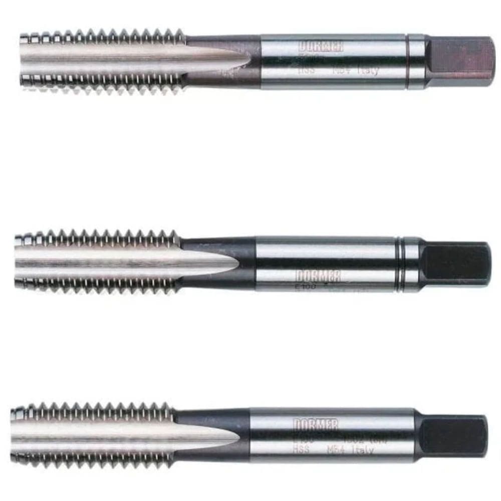 Jogo de Macho Aço Rápido MA 3x0,50mm Seriado E100 Com 3 Peças - E100M3N08 - DORMER