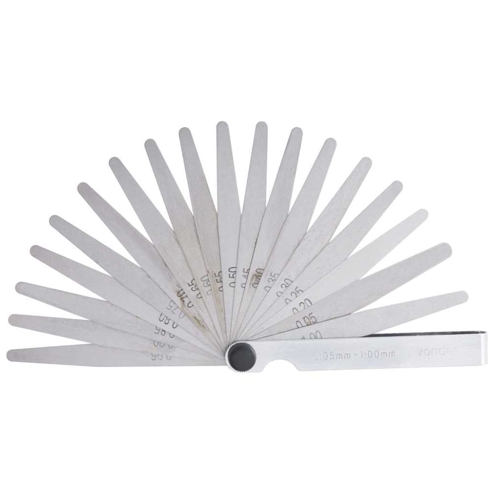 Calibre de Folga de 0,05 a 1,0mm com 20 Lâminas - 3595100020 - VONDER