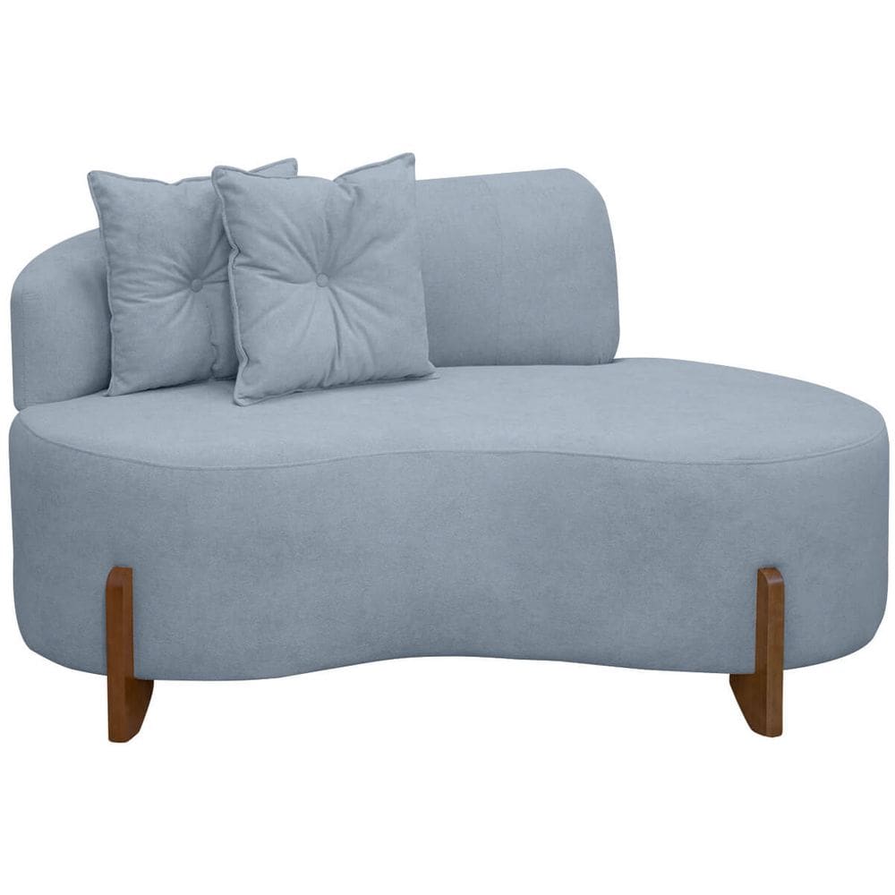 Sofá Orgânico Namoradeira 2 Lugares Feijão Thor 145cm Bouclê