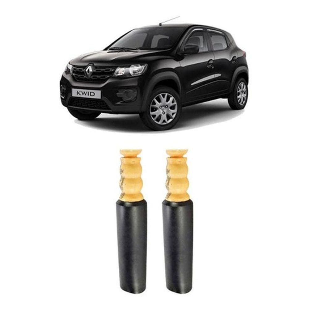 Kit 2 Batente Coifa Guarda Pó Traseiro Kwid 2017 2019 2020