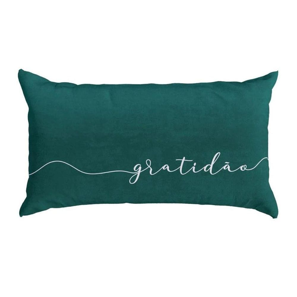 Almofada Baguete Gratidão 445486 28X48Cm Belchior