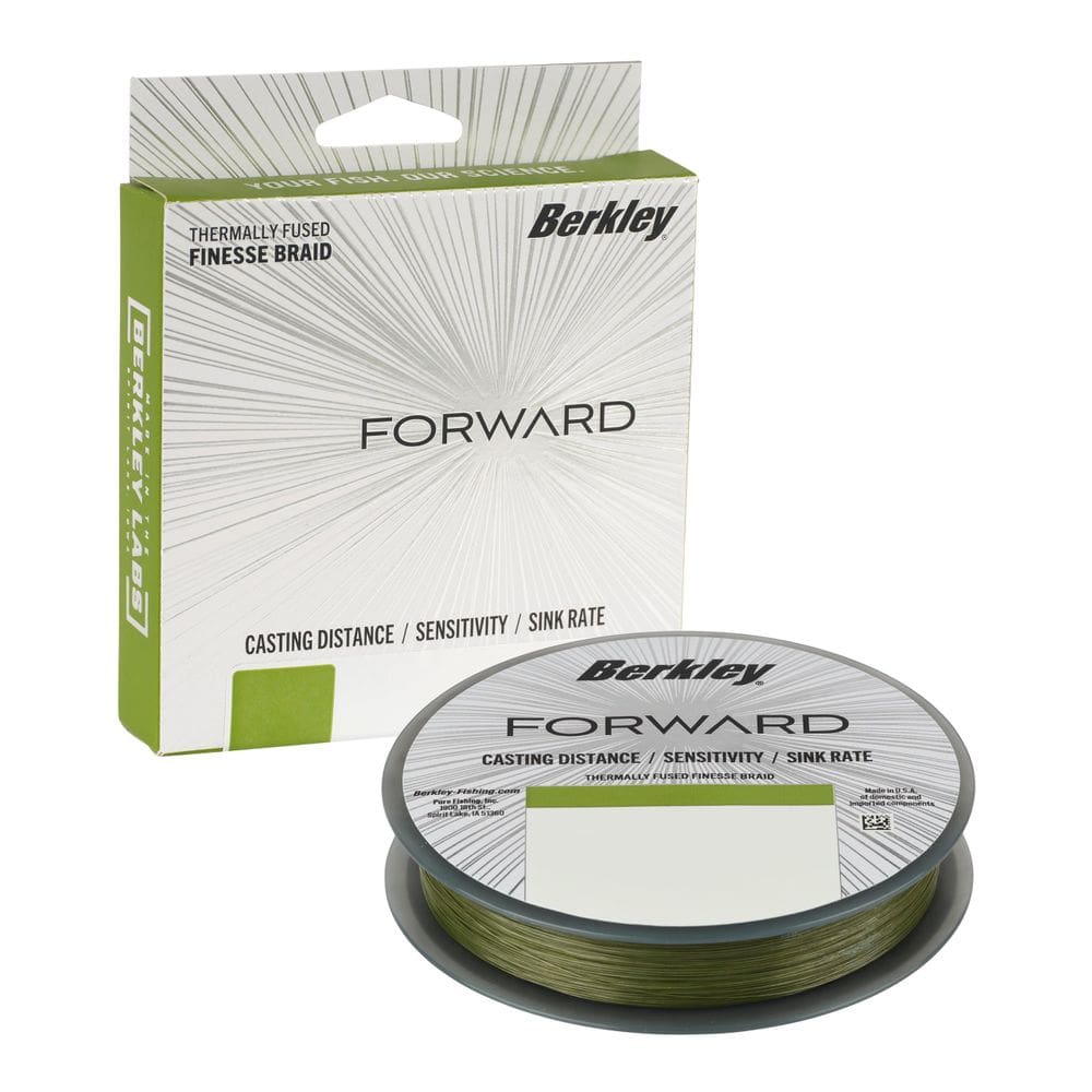 Linha de pesca Berkley Forward Braid 10 libras 137 m, verde de baixa visibilidade