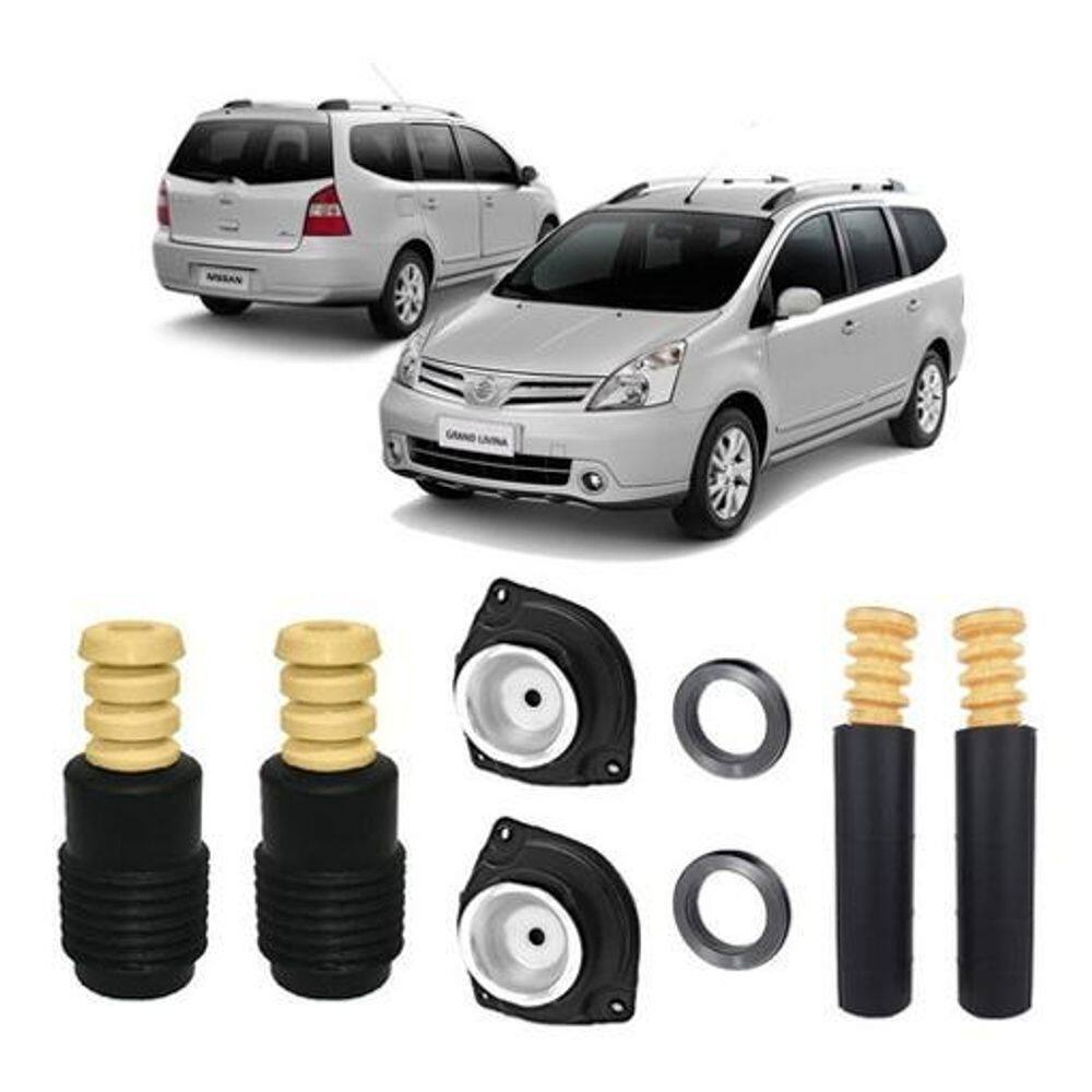 Kit 4 Coxim Dianteiro Batente Traseiro Grand Livina 2009 10