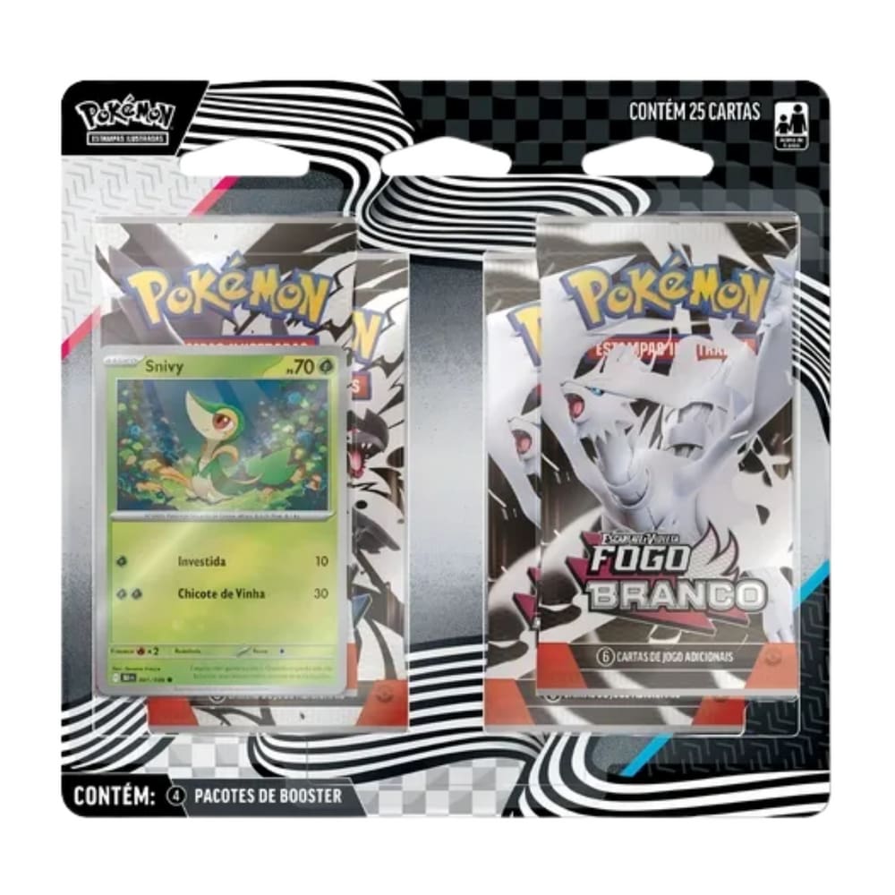 Carta Pokémon Blister Escarlate Fogo Branco c/25 Cards Copag