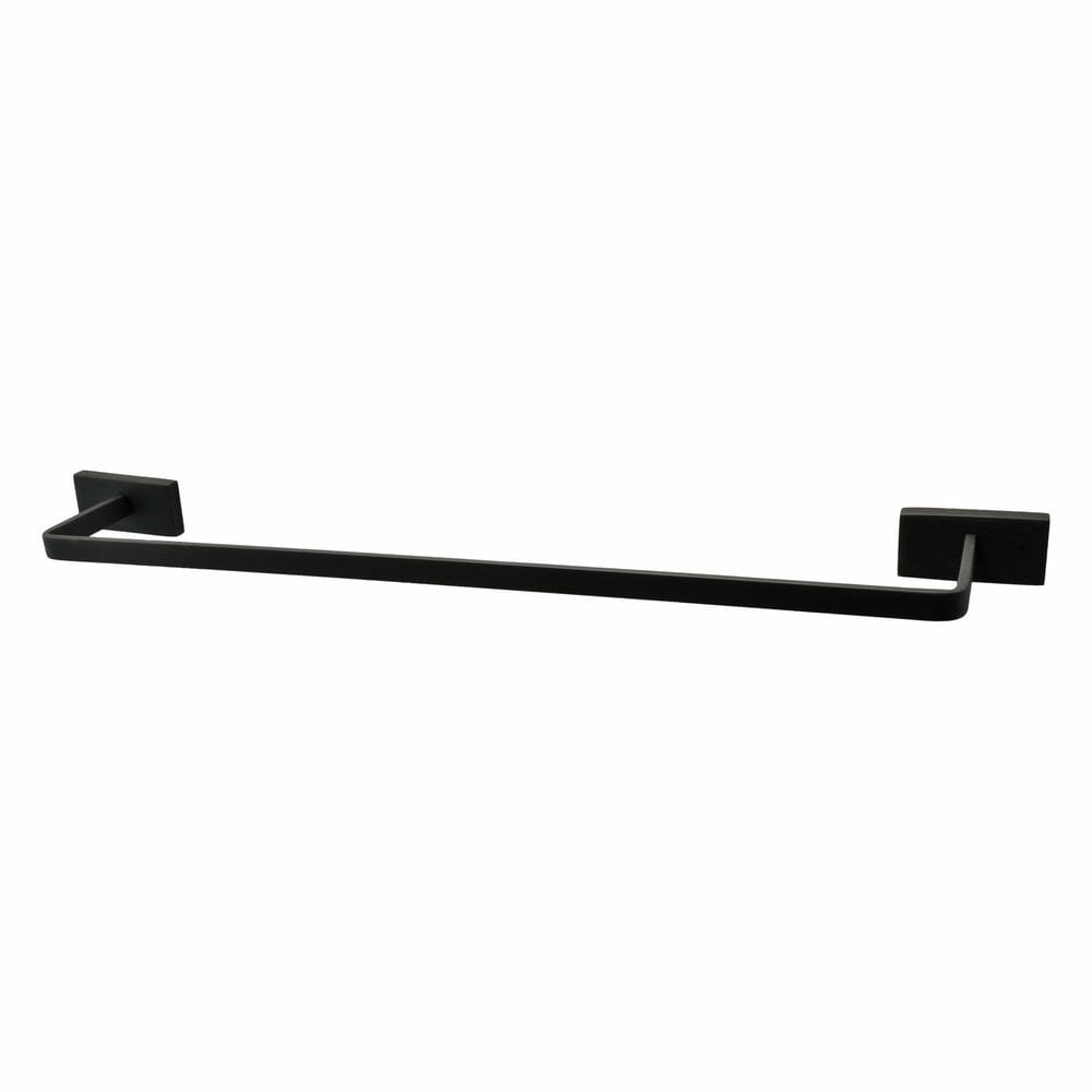 Porta Toalha Banho - Preto Fosco - Color Dom