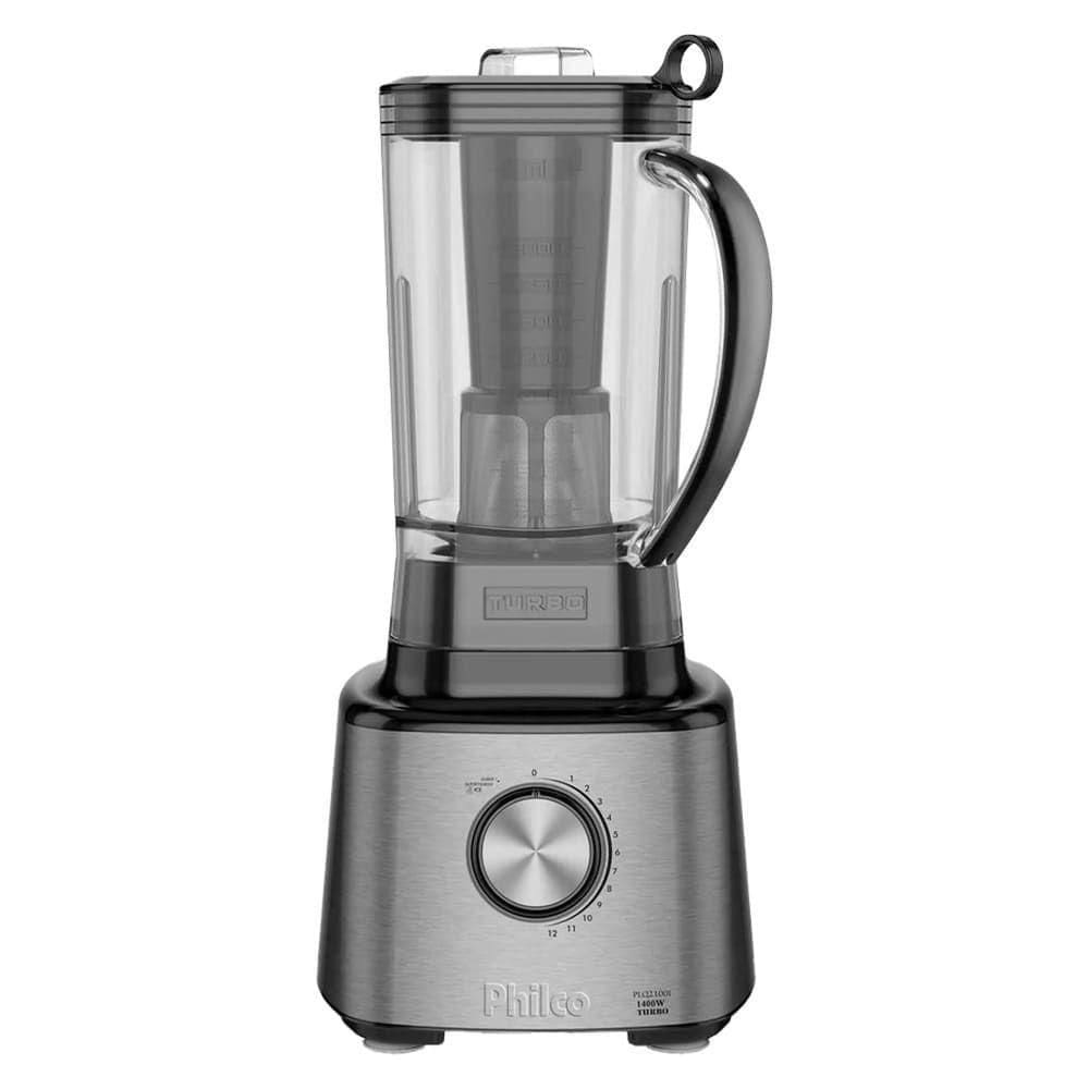 Liquidificador Philco PLQ2100PI Turbo 12 Vel 3L 1400W 103102167 Preto-inox 220V