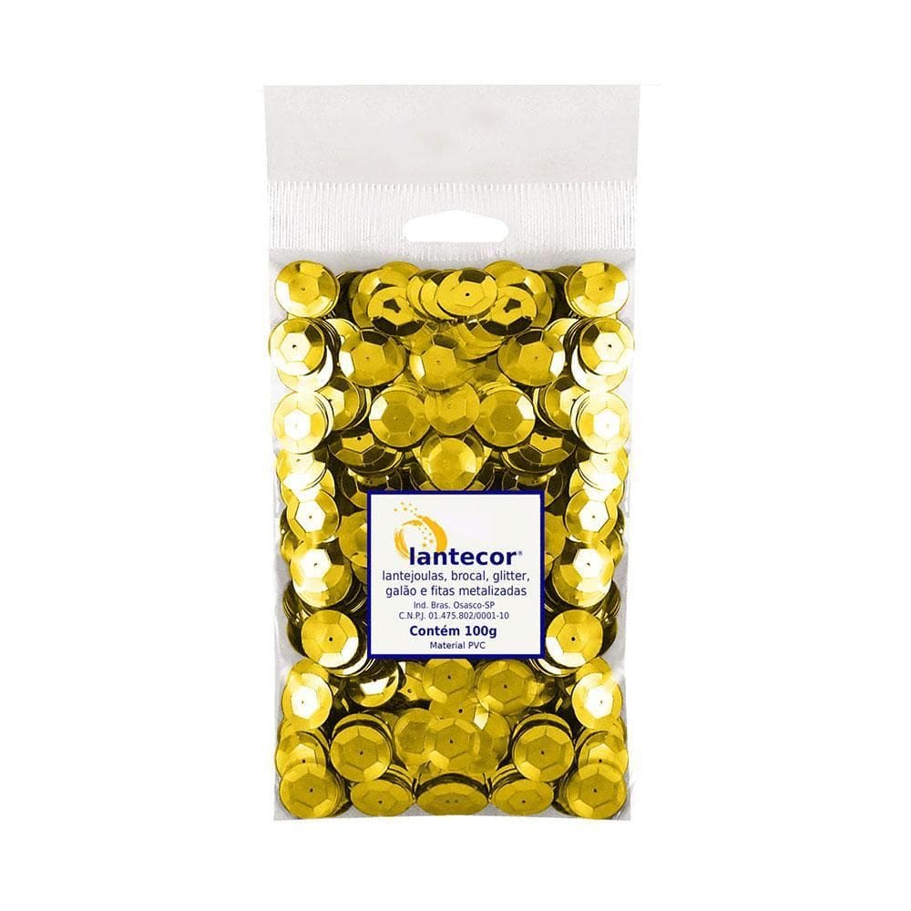 Lantejoula Cubeta 14Mm Com 1000 Ouro