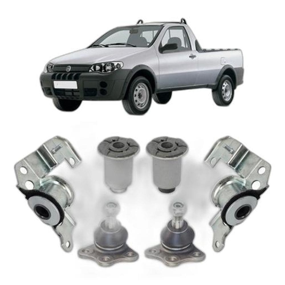 Kit Pivo Bucha Suspensão Dianteira Strada 2001 2002 2003 04