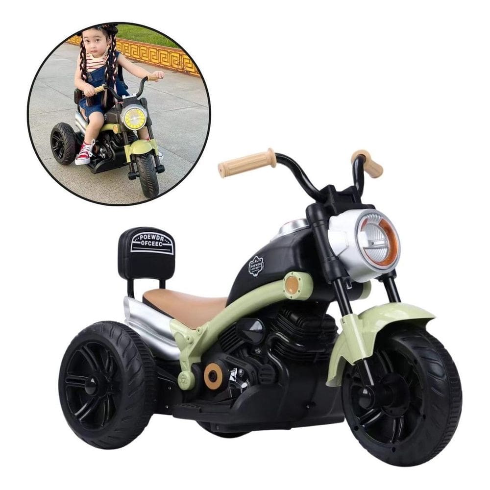 Mini Moto Eletrica Infantil 6V Chopper Estilosa Custom Bw369