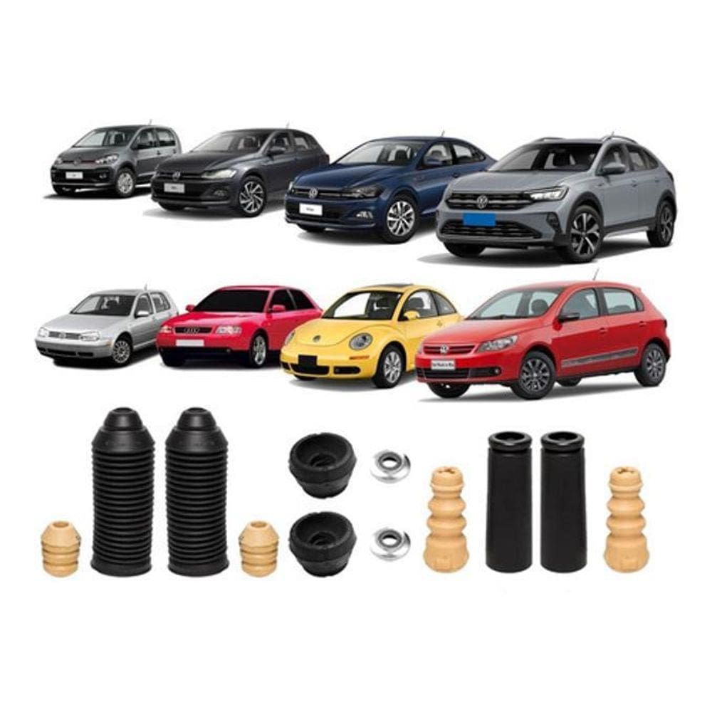 Kit Batente Dianteiro Audi A3 Golf Gol G5 Beatle