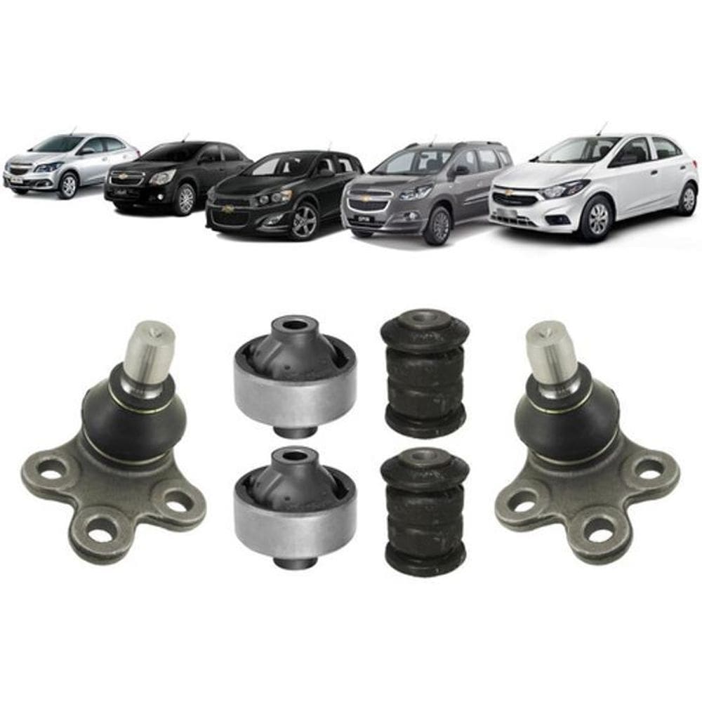 Kit Pivo Bucha Suspensão Dianteira Gm Onix Prisma Spin Sonic