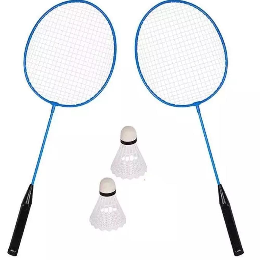 Kit Badminton Com 2 Raquetes, 2 Petecas E Bolsa De Transporte