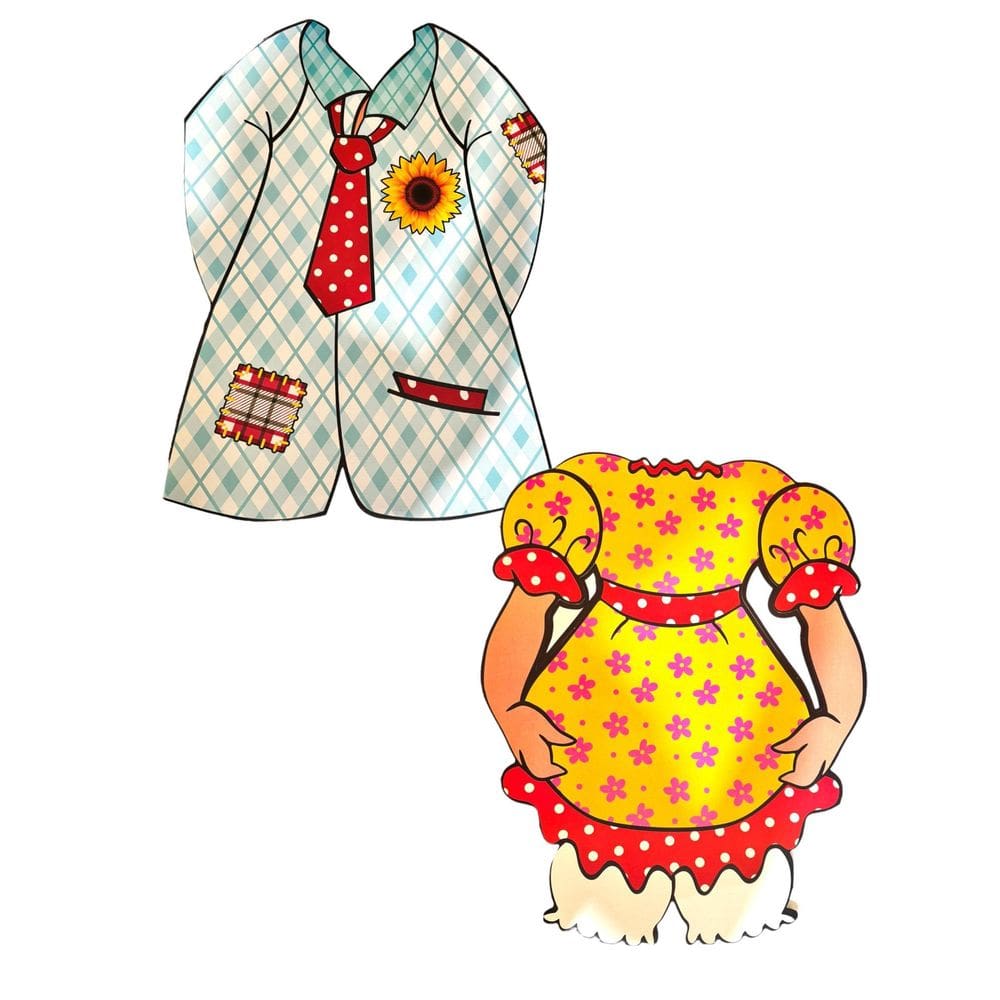 Decorar Painel Fotos Arraia Festa Junina Casal Caipira-2Un