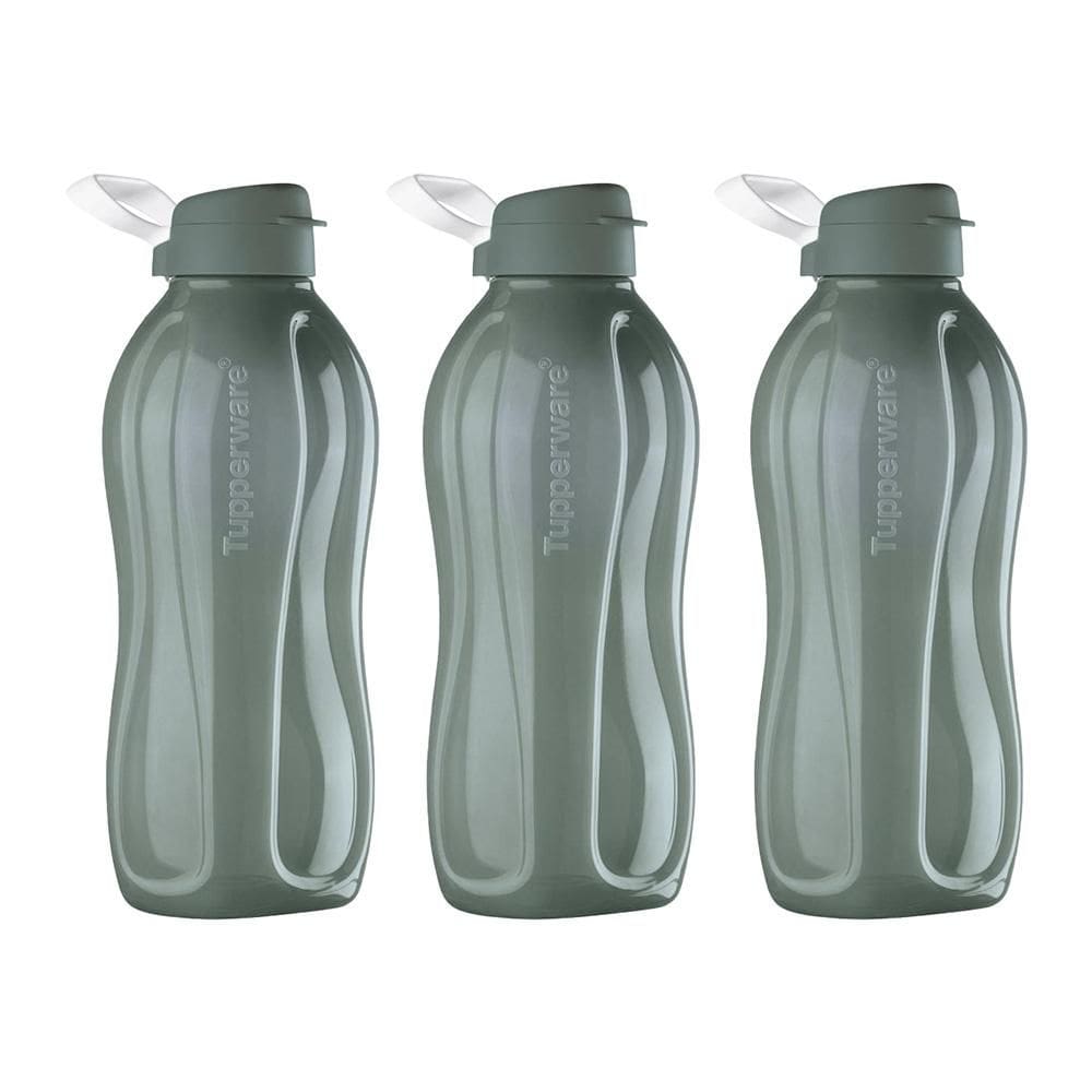 Kit 3 Garrafas de Água Tupperware Eco Tupper Cinza 2L