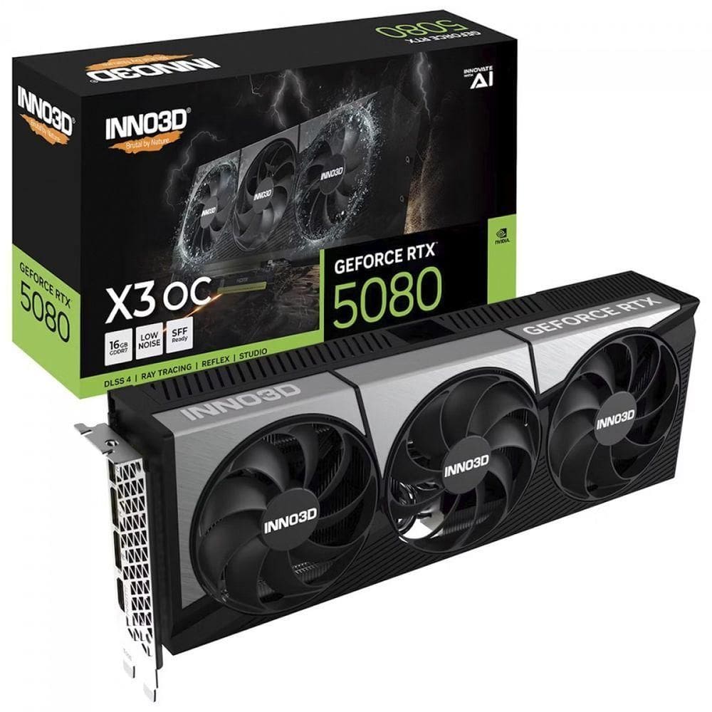 Gpu Inno3d Geforce Rtx 5080 X3 Oc 16gb 256-bit N50803-16d7x-17603930