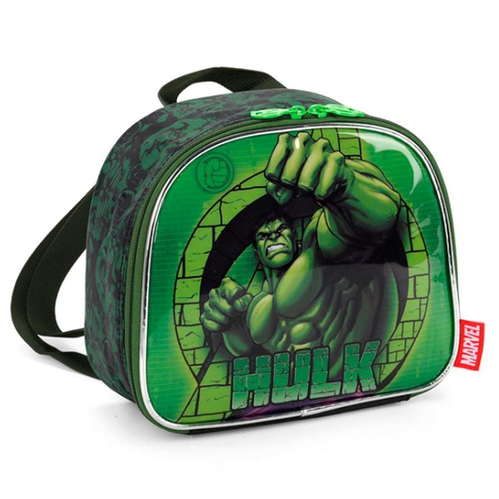 Lancheira Térmica Hulk Avengers Preto e Verde - Luxcel