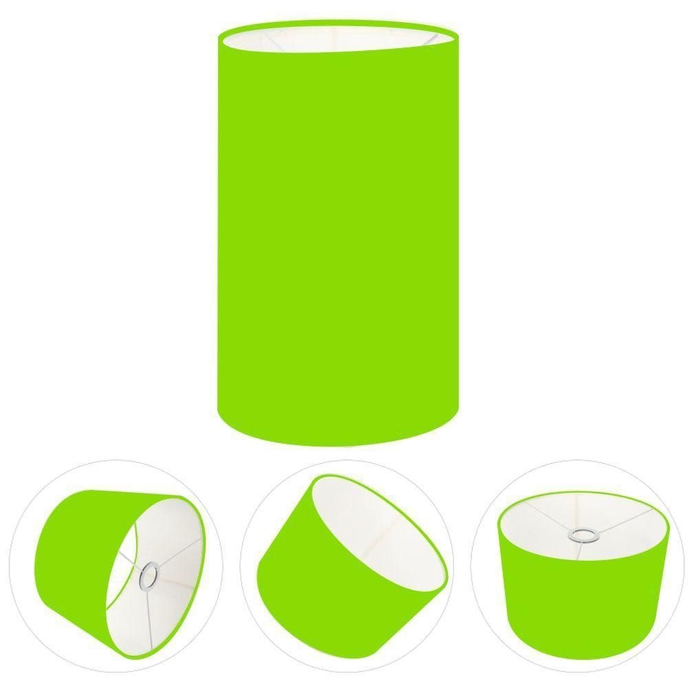 Cúpula Abajur Cilíndrica Cp-7002 ø13x30cm Verde Limão