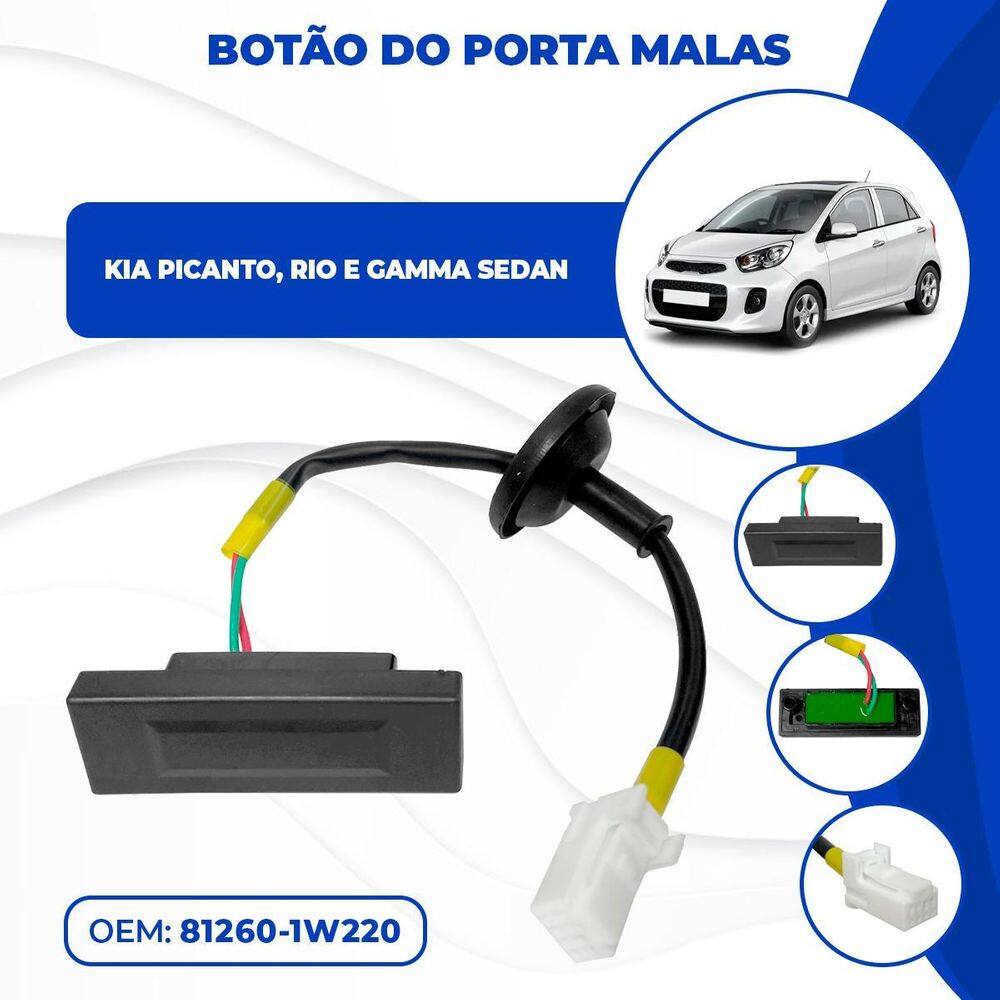 Botão Abertura Porta Malas Picanto 2011 À 2012 Rio 2012 À 17