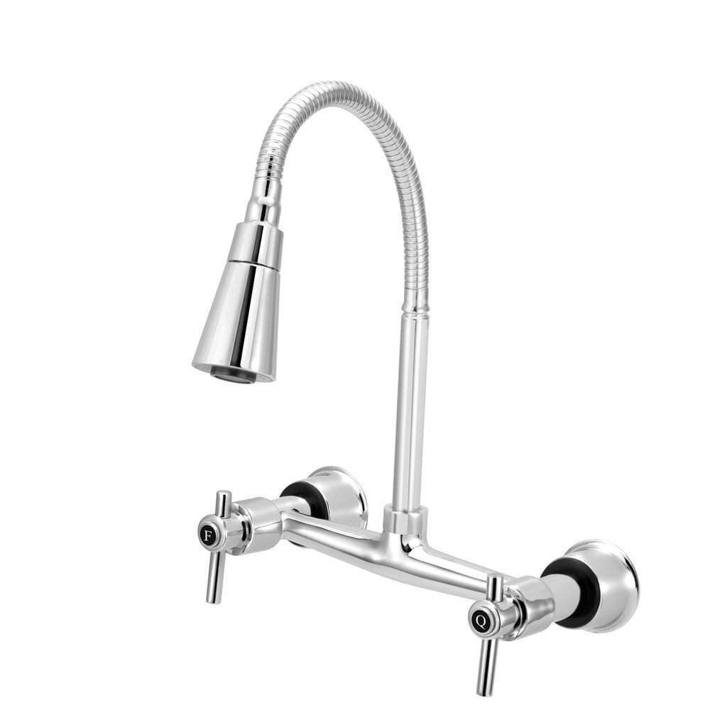 Torneira Misturador Cozinha Parede Gourmet Cone Cr. 1/4V