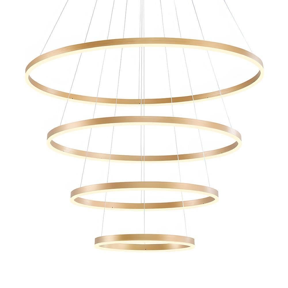 Lustre Pendente Nitrolux Lp-803 Dourado Led Bivolt Dourado 5