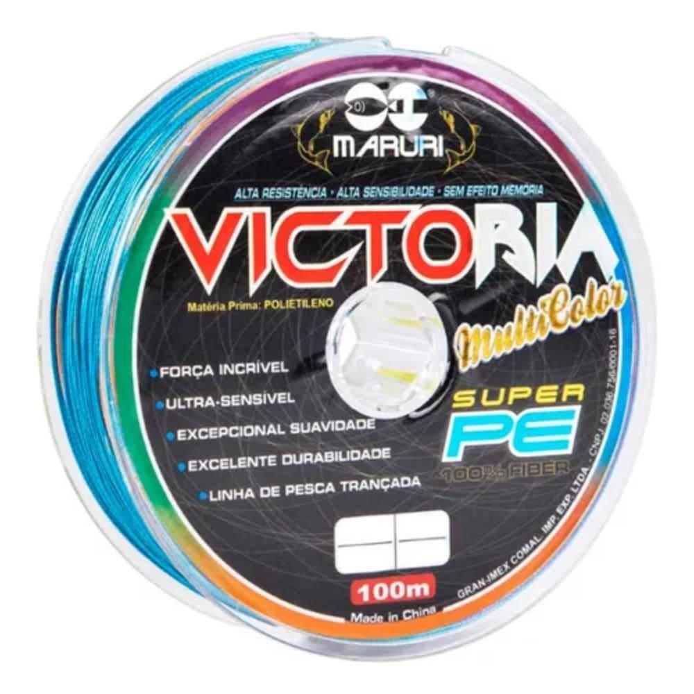Linha Multifilamento Victoria 8X 0,24Mm 26Lb 11,8Kg 100M