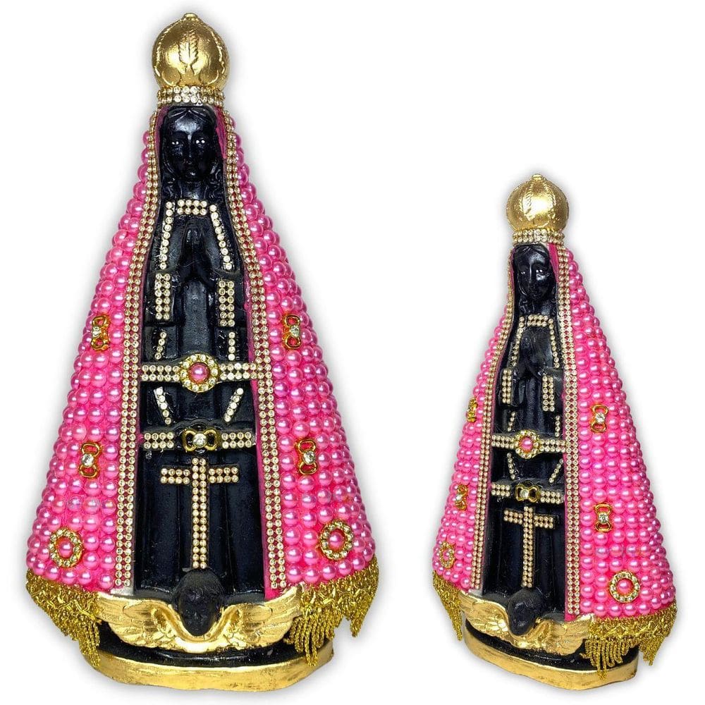 Imagem De Nossa Senhora Aparecida 28 Cm - Rosa