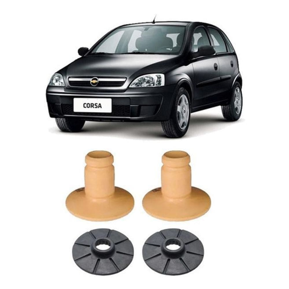 Kit Calço Batente Mola Traseiro Corsa 2008 2009 2010 2011 12