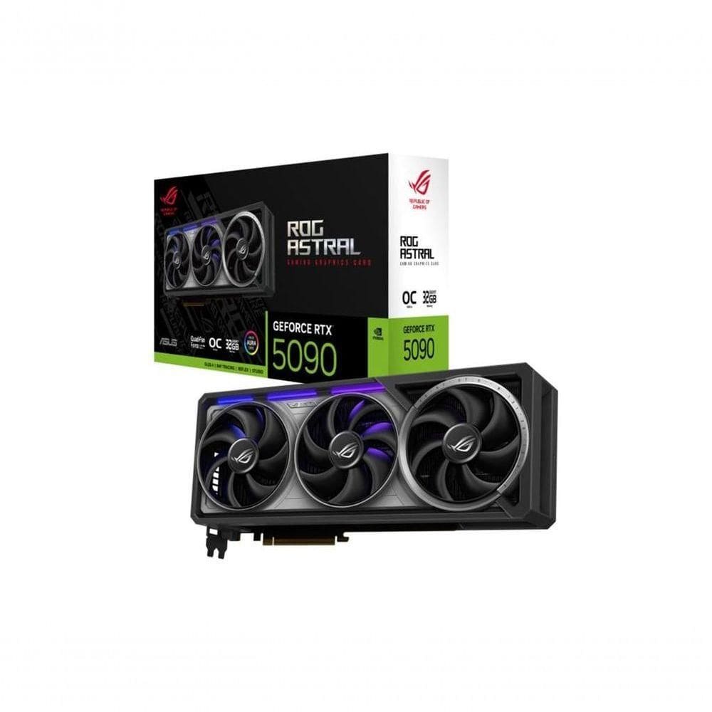 Placa De Video Asus Rog Astral Geforce Rtx 5090 Gam Oc 32gb Gddr7 512 Bits - Rog-astral-rtx5090-o