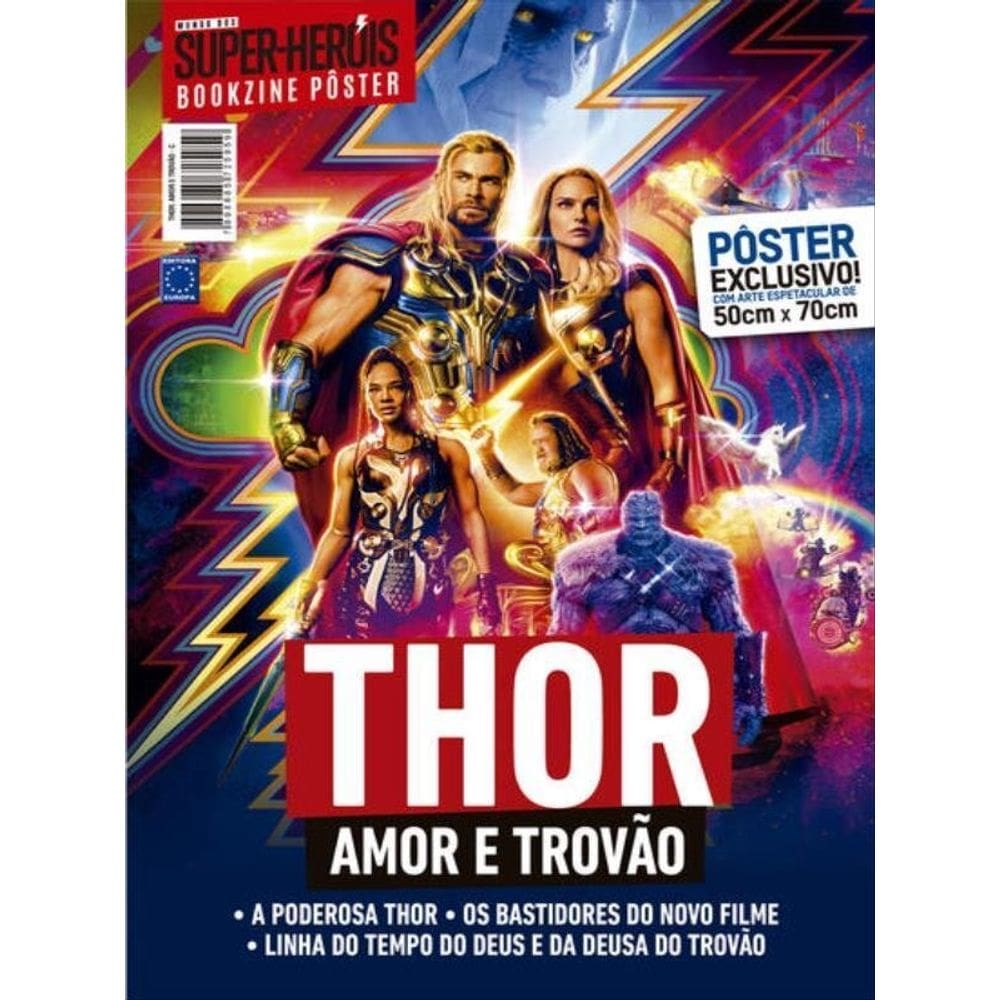 Superpôster Mundo Dos Super-Heróis - Thor Amor E Trovão - Arte C