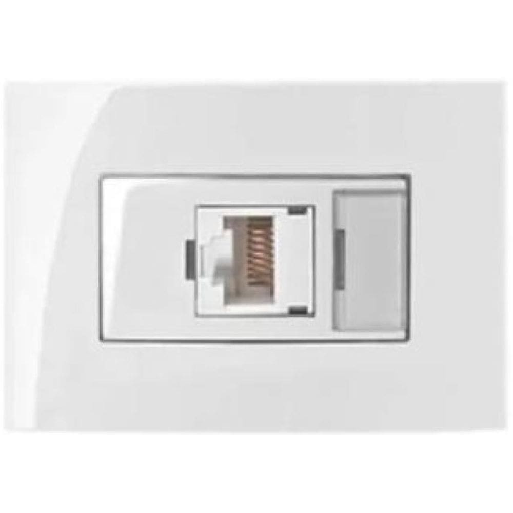 5 Pc Tomada Para Moveis Margirius Rj45 Branca Informática C