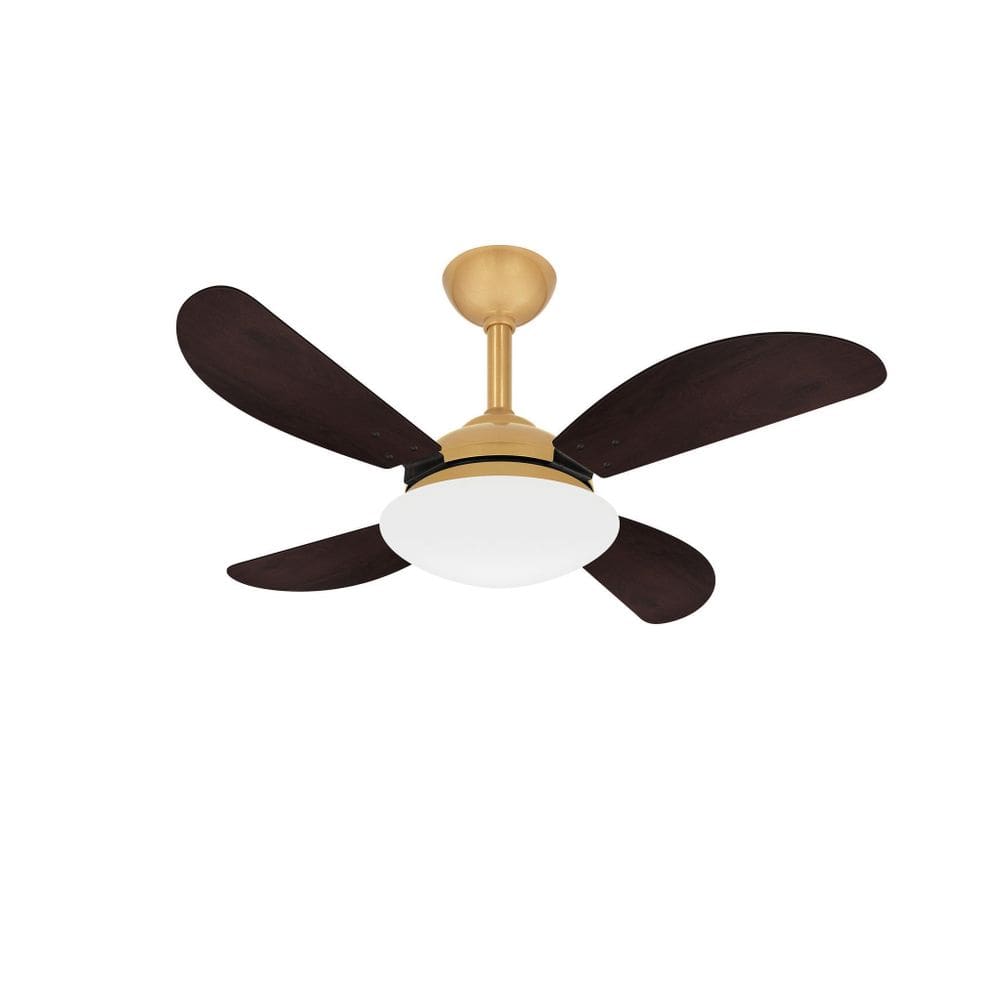 Ventilador Teto Fly Dourado 4 Pás Salasilencioso Ventax 220V