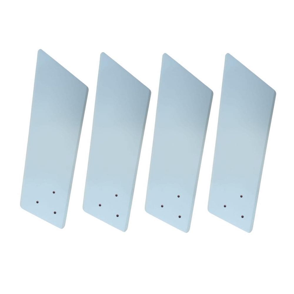 Jogo 4 Pás Para Ventilador Volare Tech Branco Luxo
