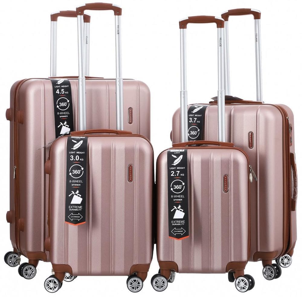 Mala De Viagem Rígida Abs 4 Peças Rodinhas 360º Expansível