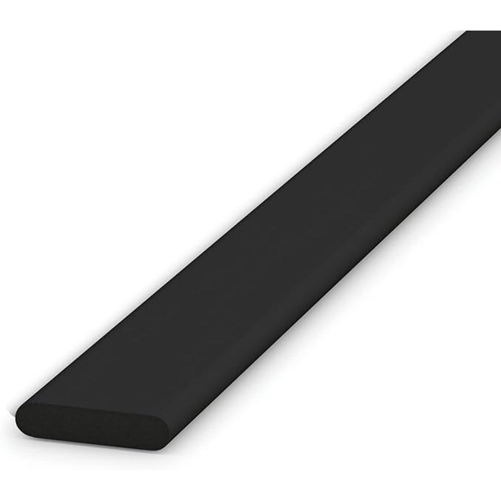Veda Frestas Adesivo 2mm Preto Isolamento Térmico Vedação Porta Janela