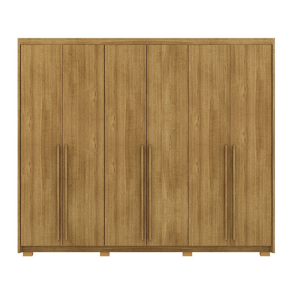 Guarda-Roupa Casal 6 Portas 3 Gavetas 100% MDF Dukai