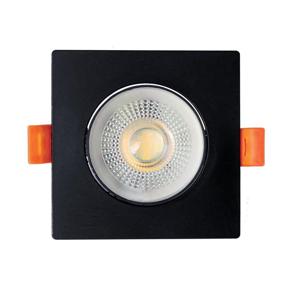 Spot Embutir Mr16 Dicroica Direcionável Quadrado Preto