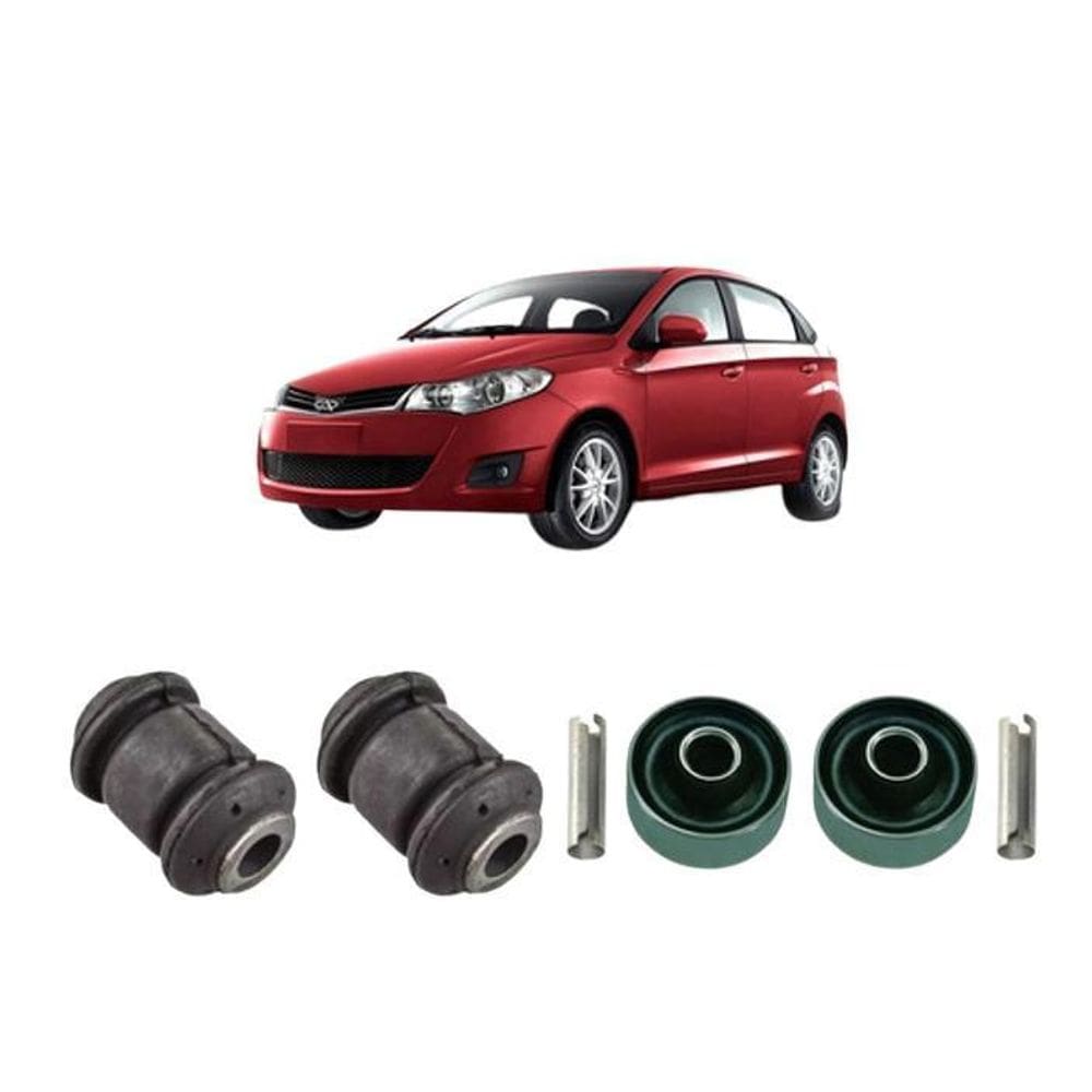 Kit 4 Buchaa Bandeja Dianteira Chery Celer 2013 2014 2015