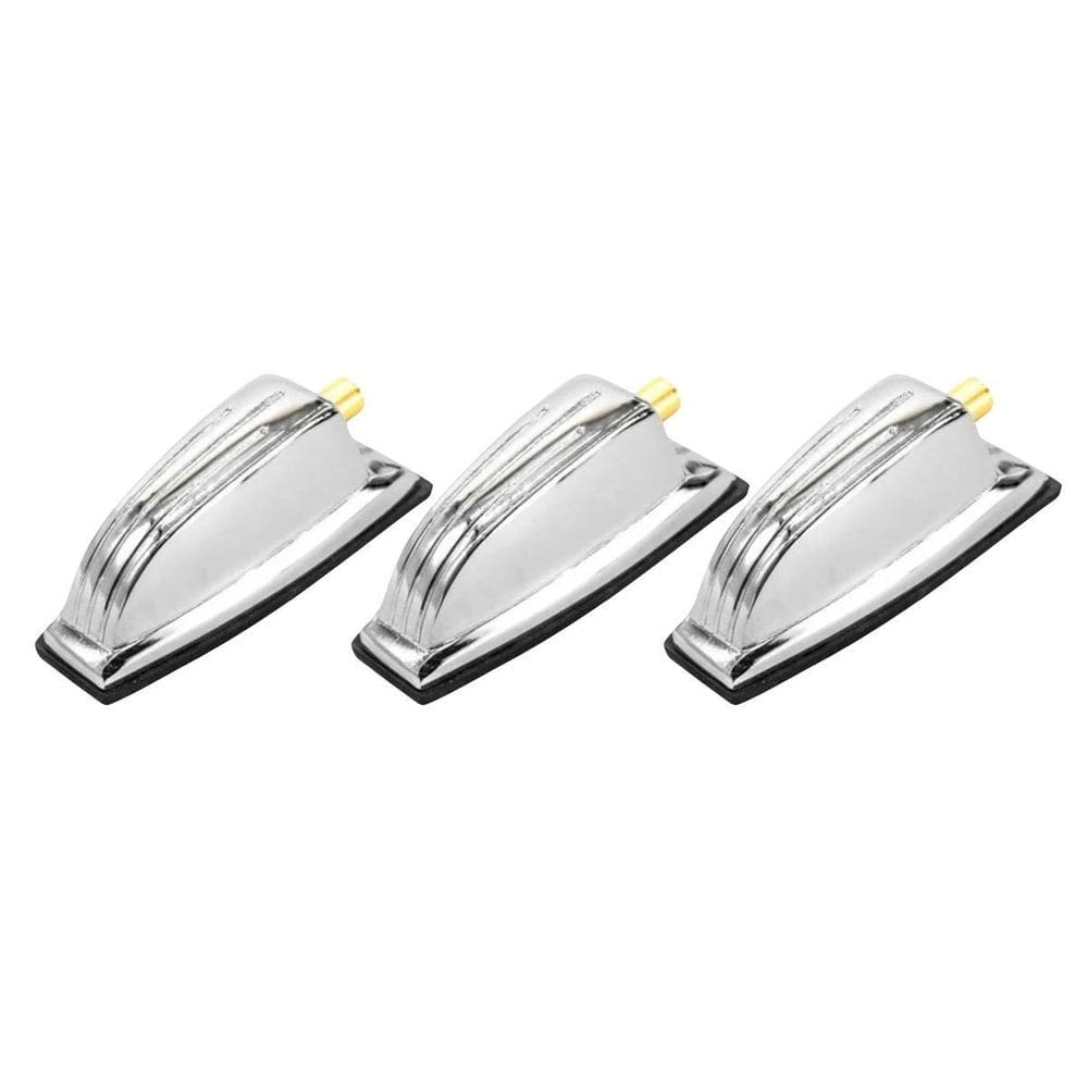 Kit 3 Canoa Para Bumbo Tom Surdo Cromo Bucha 5Mm Pinguim