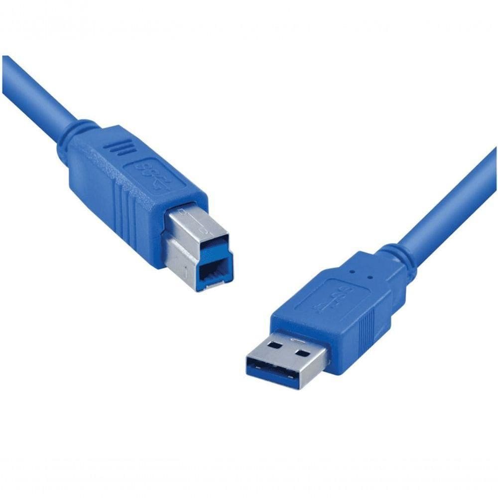 Cabo Usb 3.0 A Macho X Usb B Macho 2 Metros U3ambm-2