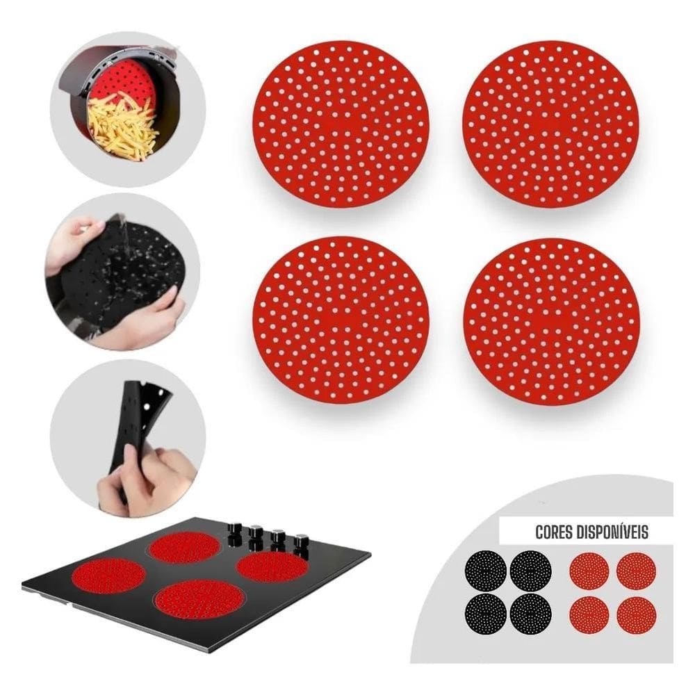 10X Kit 4Un Protetor De Fogão Silicone Indução Cooktop Redo