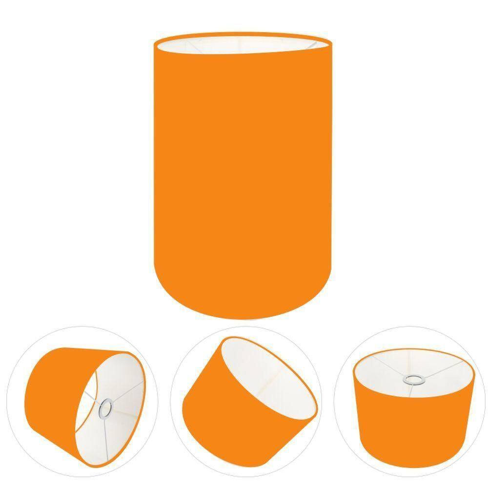 Cúpula Abajur Cilíndrica Cp-7004 ø15x25cm Laranja